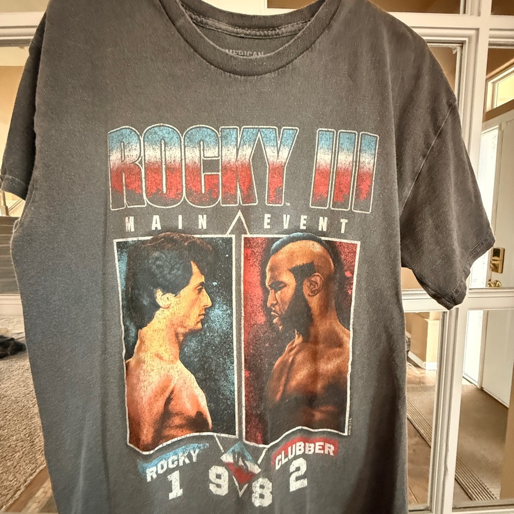 Rocky III Graphic T-Shirt - Gray